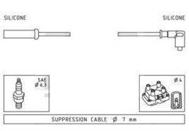 CITROEN XM - 2.0 - 8V / 89-94 Buji Kablosu Takımı